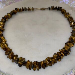 Elegant Brown Beaded Necklace